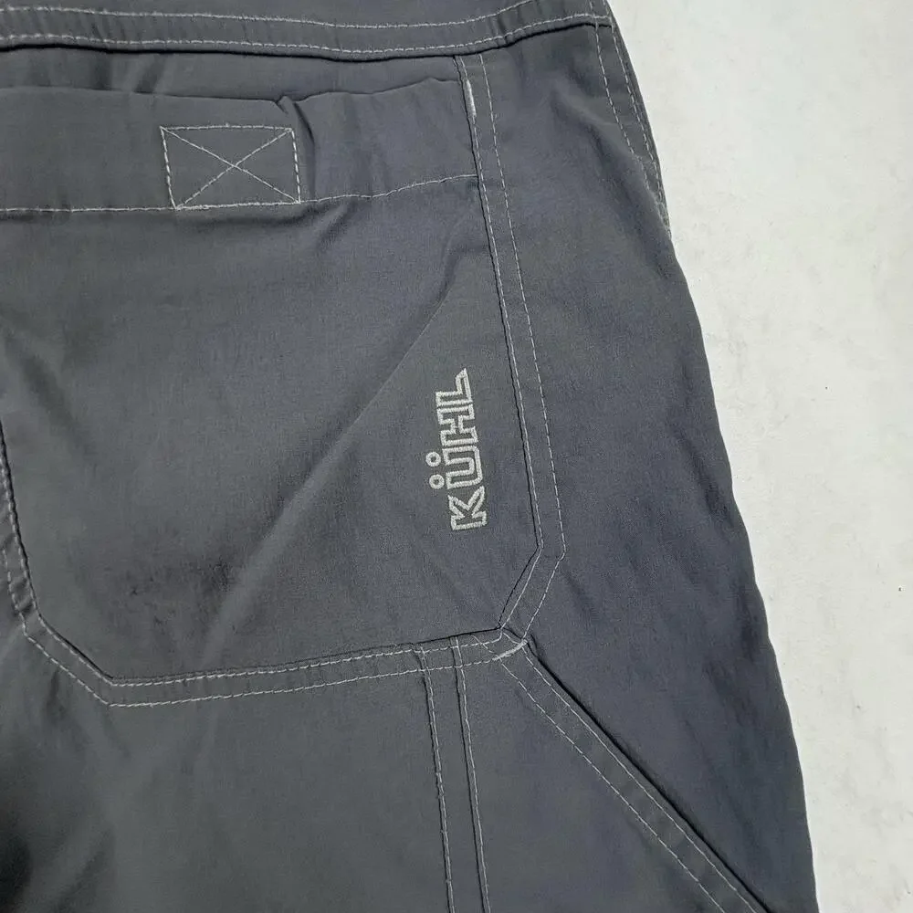 Kuhl Cargo Shorts Mens 36 Gray Stretch 17 Inseam Hiking Outdoor Travel